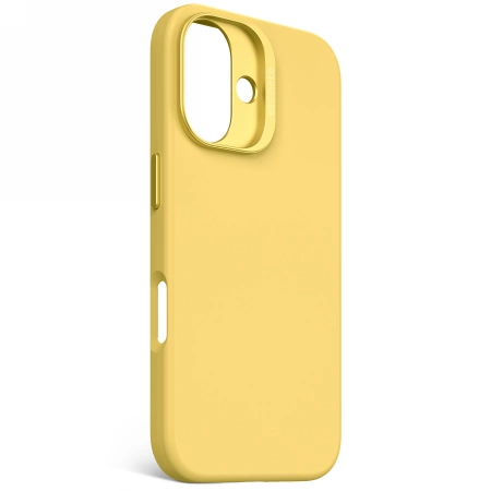 Decoded AntiMicrobial Silicone Backcover with MagSafe for iPhone 16 - Yelloweng