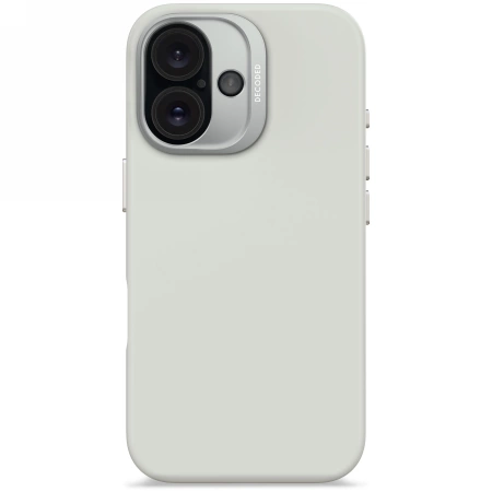 178205_1 Decoded AntiMicrobial Silicone Backcover with MagSafe for iPhone 16 - Grayeng