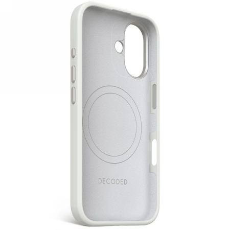 178205_3 Decoded AntiMicrobial Silicone Backcover with MagSafe for iPhone 16 - Grayeng