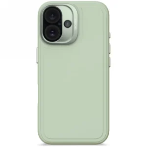 Decoded AntiMicrobial Silicone Stacks Backcover Case with MagSafe for iPhone 16 - Greeneng