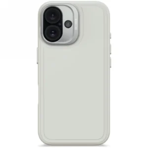 Decoded AntiMicrobial Silicone Stacks Backcover MagSafe Case for iPhone 16 - Grayeng