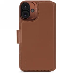 Decoded Leather Detachable Wallet MagSafe Case with Wallet for iPhone 16 - Browneng