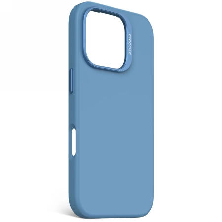 Decoded AntiMicrobial Silicone Backcover with MagSafe for iPhone 16 Pro - Blueeng