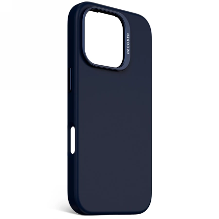 Decoded AntiMicrobial Silicone Backcover Case with MagSafe for iPhone 16 Pro - Navy Blueeng