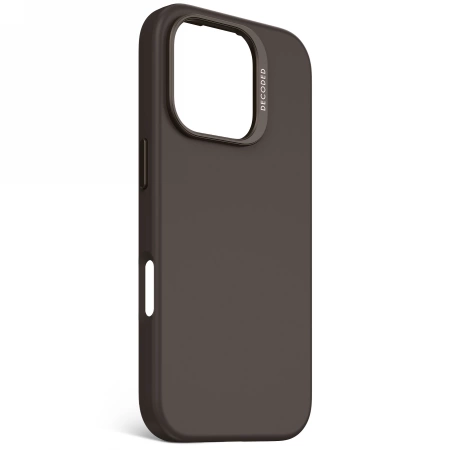 178222_2 Decoded AntiMicrobial Silicone Backcover with MagSafe for iPhone 16 Pro - Dark Browneng