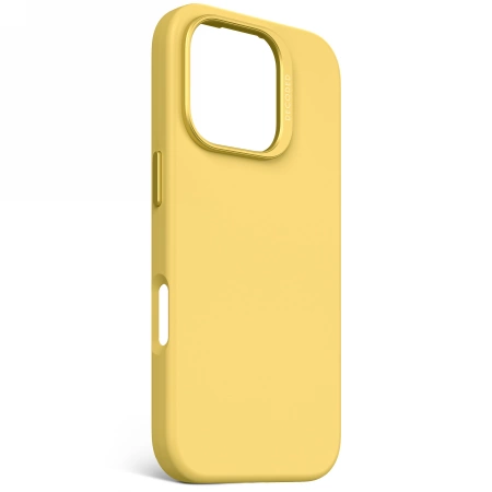 Decoded AntiMicrobial Silicone Backcover with MagSafe for iPhone 16 Pro - Yelloweng