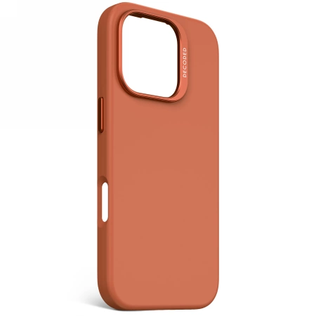 Decoded AntiMicrobial Silicone Backcover with MagSafe for iPhone 16 Pro - Orangeeng