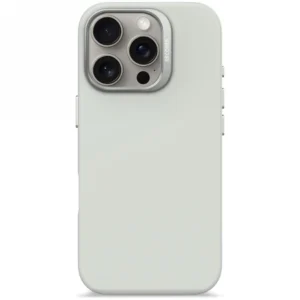 Decoded AntiMicrobial Silicone Backcover with MagSafe for iPhone 16 Pro - Grayeng