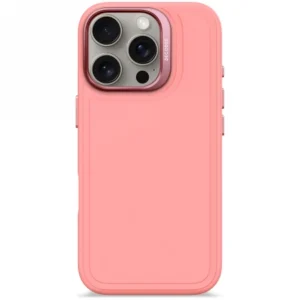 Decoded AntiMicrobial Silicone Stacks Backcover with MagSafe for iPhone 16 Pro - Pinkeng