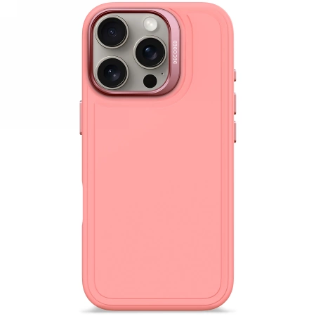 178226_1 Decoded AntiMicrobial Silicone Stacks Backcover with MagSafe for iPhone 16 Pro - Pinkeng