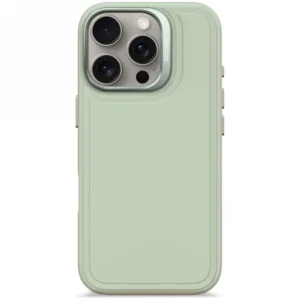 Decoded AntiMicrobial Silicone Stacks Backcover Case with MagSafe for iPhone 16 Pro - Greeneng