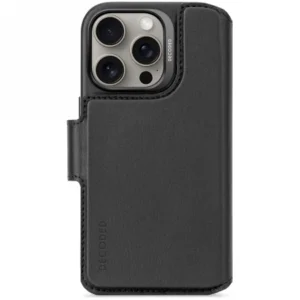 Decoded Leather Detachable Wallet MagSafe Case with Wallet for iPhone 16 Pro - Blackeng