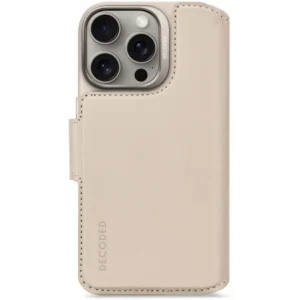 Decoded Leather Detachable Wallet MagSafe Case with Wallet for iPhone 16 Pro - Pinkeng