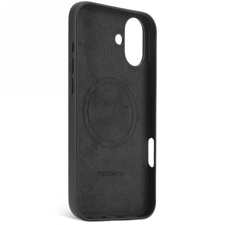 Decoded Leather Backcover case with MagSafe for iPhone 16 Plus - blackeng