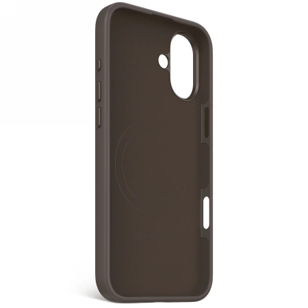 Decoded AntiMicrobial Silicone Backcover MagSafe for iPhone 16 Plus - Browneng
