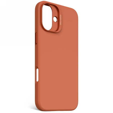 Decoded AntiMicrobial Silicone Backcover with MagSafe for iPhone 16 Plus - Orangeeng