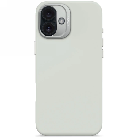 Decoded AntiMicrobial Silicone Backcover with MagSafe for iPhone 16 Plus - Grayeng