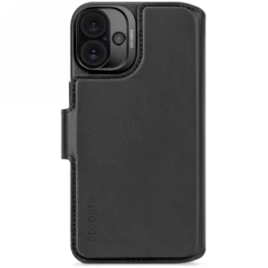 Decoded Leather Detachable Wallet MagSafe Case with Wallet for iPhone 16 Plus - Blackeng