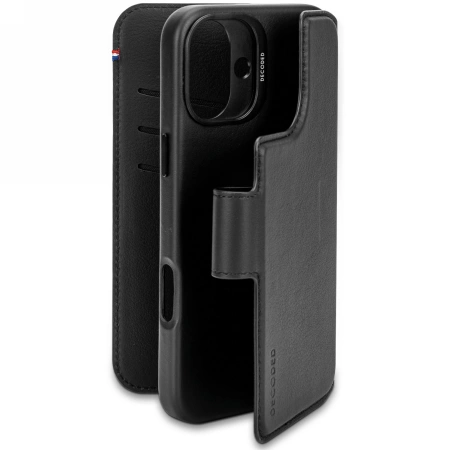 Decoded Leather Detachable Wallet MagSafe Case with Wallet for iPhone 16 Plus - Blackeng