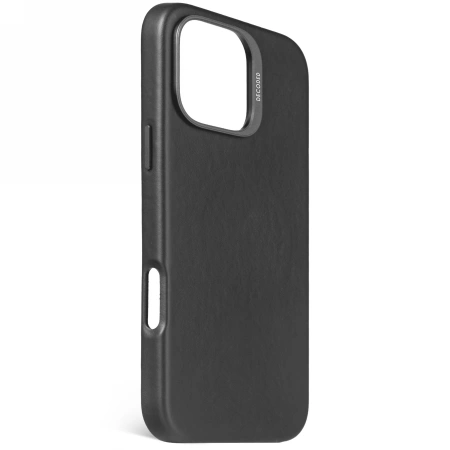 Decoded Leather Backcover case with MagSafe for iPhone 16 Pro Max - blackeng