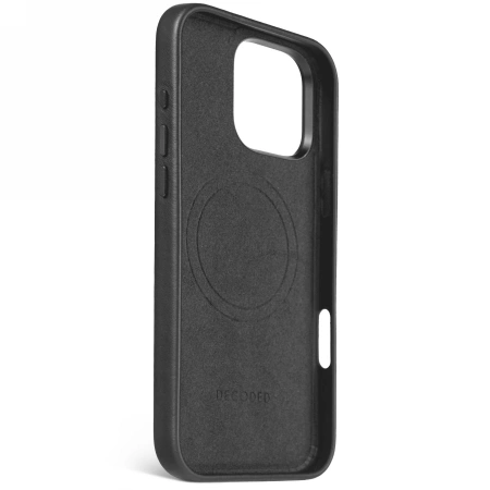 Decoded Leather Backcover case with MagSafe for iPhone 16 Pro Max - blackeng