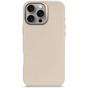 Decoded Leather Backcover case with MagSafe for iPhone 16 Pro Max - beigeeng