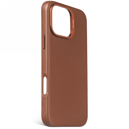 Decoded Leather Backcover case with MagSafe for iPhone 16 Pro Max - browneng