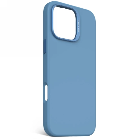 Decoded AntiMicrobial Silicone Backcover Case with MagSafe for iPhone 16 Pro Max - Blueeng
