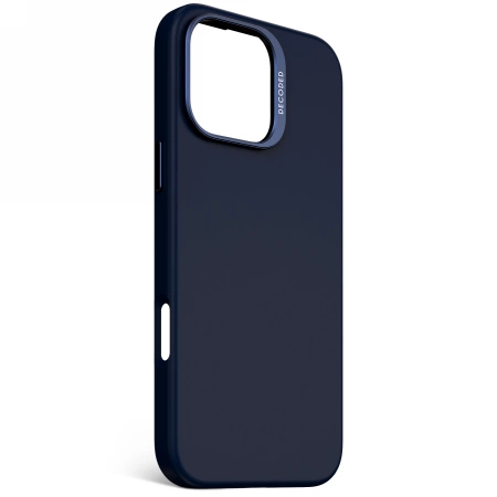 Decoded AntiMicrobial Silicone Backcover Case with MagSafe for iPhone 16 Pro Max - Navy Blueeng