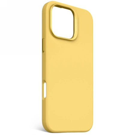 Decoded AntiMicrobial Silicone Backcover with MagSafe for iPhone 16 Pro Max - Yelloweng