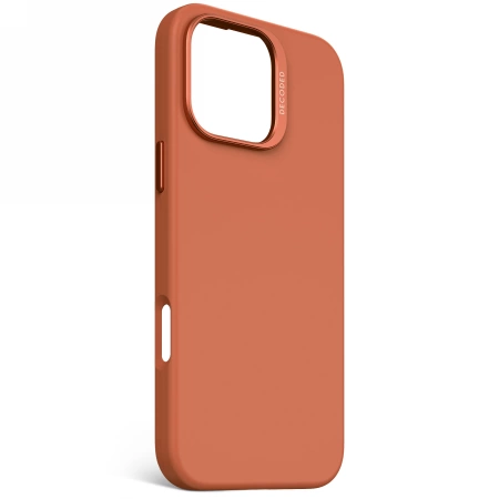 Decoded AntiMicrobial Silicone Backcover with MagSafe for iPhone 16 Pro Max - Orangeeng
