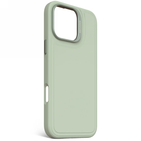 Decoded AntiMicrobial Silicone Stacks Backcover Case with MagSafe for iPhone 16 Pro Max - Greeneng