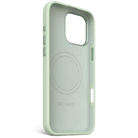Decoded AntiMicrobial Silicone Stacks Backcover Case with MagSafe for iPhone 16 Pro Max - Greeneng