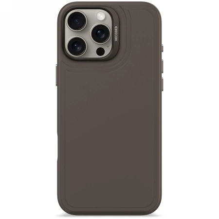 Decoded AntiMicrobial Silicone Stacks Backcover Case with MagSafe for iPhone 16 Pro Max - Blackeng
