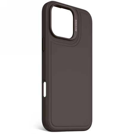Decoded AntiMicrobial Silicone Stacks Backcover Case with MagSafe for iPhone 16 Pro Max - Blackeng