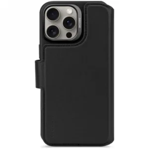 Decoded Leather Detachable Wallet MagSafe Case with Wallet for iPhone 16 Pro Max - Blackeng