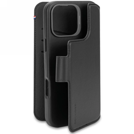 Decoded Leather Detachable Wallet MagSafe Case with Wallet for iPhone 16 Pro Max - Blackeng