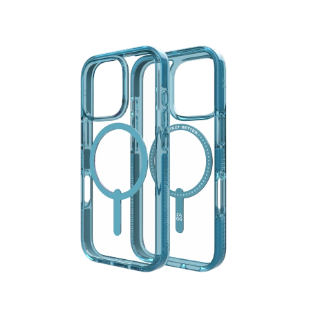 ZAGG Santa Cruz Snap MagSafe iPhone 16 Pro Case - Blueeng