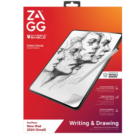 ZAGG InvisibleShield Fusion Canvas Antibacterial Protective Film Imitating Paper for iPad Pro 11" 2024eng