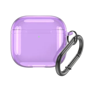 Airpods 4 Transparent Case - Purpleeng