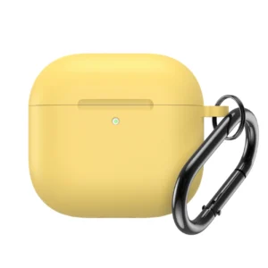 Silicone Case for Airpods 4 with Carabiner - Yelloweng