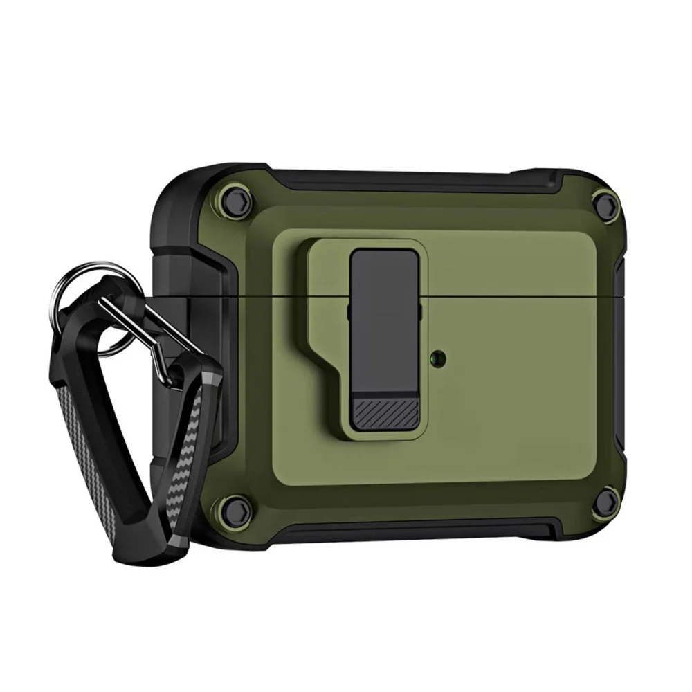 Airpods 4 Pro Armor Case with Carabiner - Greeneng