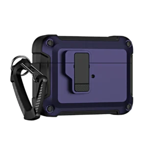 Airpods 4 Pro Armor Case with Carabiner - Purpleeng