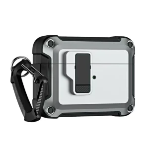 Airpods 4 Pro Armor Case with Carabiner - Grayeng