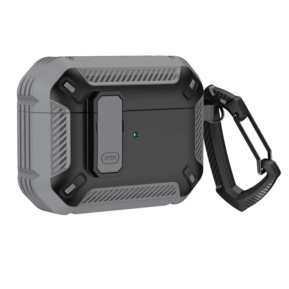Airpods 4 Armor Case with Carabiner - Grayeng