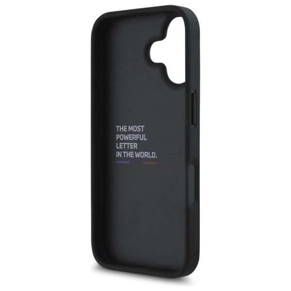 BMW M Grip Stand Smooth and Carbon case for iPhone 16 - blackeng