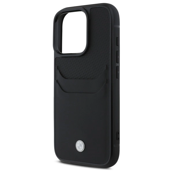 BMW Sign Leather Cardslot Case for iPhone 16 Pro Max - Blackeng