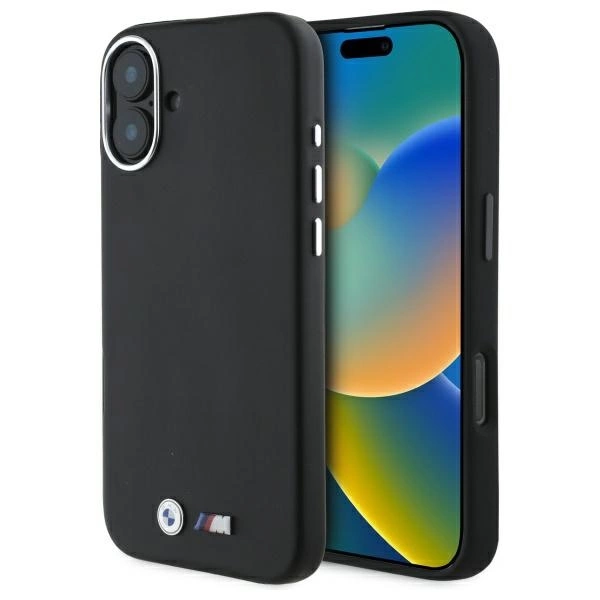 BMW M Smooth Full Wrapped Metal MagSafe case for iPhone 16 - blackeng