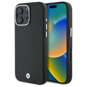 BMW Sign Full Wrapped Metal MagSafe Case for iPhone 16 Pro Max - Blackeng