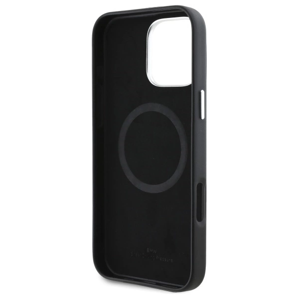 BMW Sign Full Wrapped Metal MagSafe Case for iPhone 16 Pro Max - Blackeng